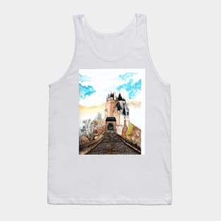 Berg Eltz Castle watercolor painting Tank Top